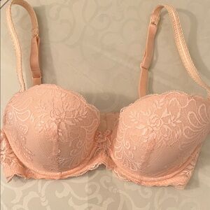 Le Mystere Sophia Lace Push-Up Bra in Blush 34D